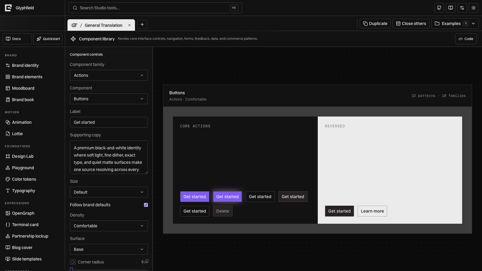 General Translation component library