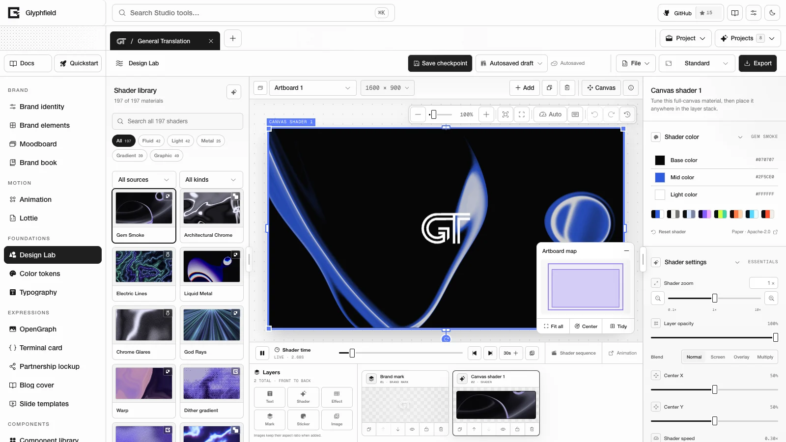 General Translation Design Lab composition